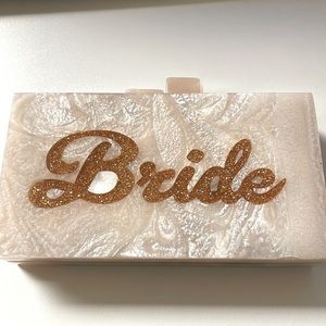Brand new with tags lulu BRIDE clutch